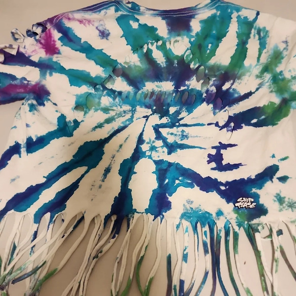 Watershed Blue and Green CUSTOM Short Sleeve Tee - Picture 3 of 5